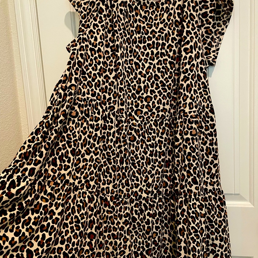 Lularoe Ariel dress. Leopard print. Size 2X.